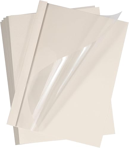 PATIKIL Cubierta de encuadernación térmica de 0.4 pulgadas, 10 piezas de polietileno de 71 a 85 hojas, carpeta protectora de archivos de papel de