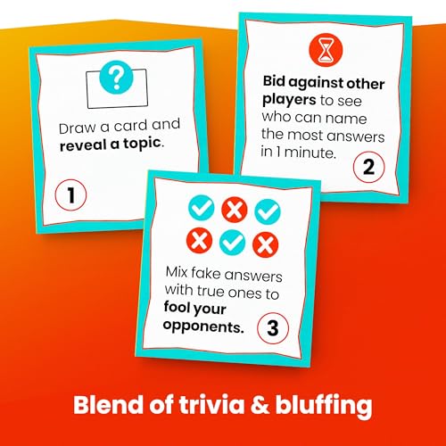 Tipsy Chicken Tiki Knockout: Bluff Your Way to Victory – Team Building & Party Board Games – Bluffing Trivia Game for Friends & Family Game Night