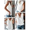BLENCOT-Womens-V-Neck-Lace-Trim-Tank-Tops-Casual-Loose-Sleeveless-Blouse-Shirts BLENCOT Women Lace Trim Tank Tops V Neck Fashion Casual Sleeveless Blouse Vest Shirts Medium White