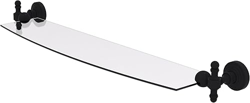 Miniatura 6 de Allied latón Retro Wave 18en. Estante de vidrio, RW-3318-PC