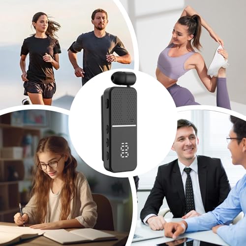 Auriculares inalámbricos deporte con pantalla digital y clip para hombres y mujeres 6