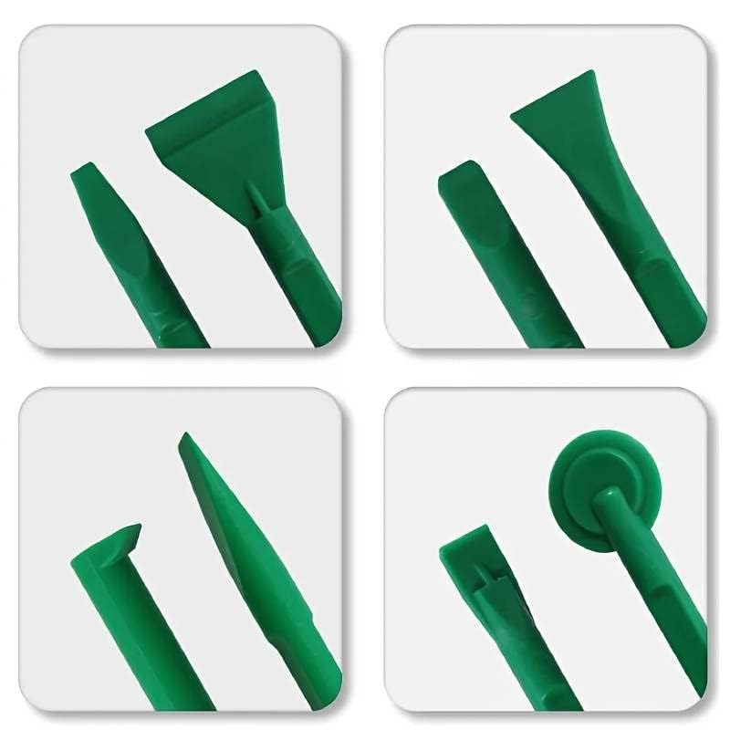 Image of Dual-Side 10-in-1 Plastic Laptop Opener, Mobile Repair Tools, Spudger Set, Smart phone Pry Tool Kit, Anti-Static Electronics, Tablet & Phone Opening Disassembly Kit (10 in 1 Opener - Green)