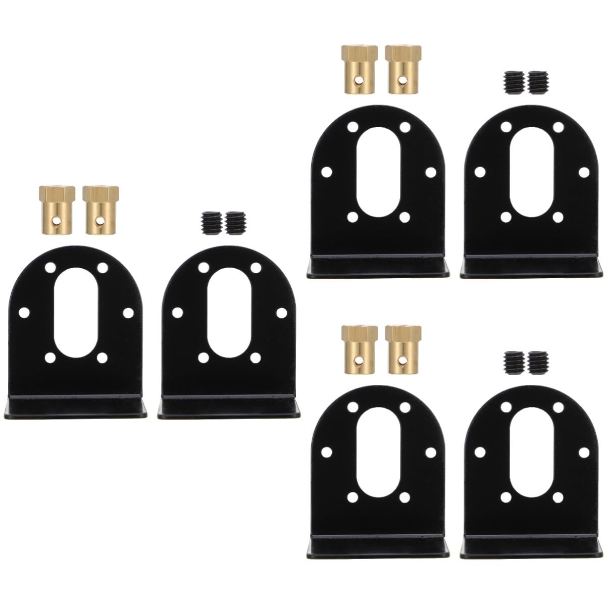 Mipcase 2sets Gear Motors Standing Bracket Mounting Holder Anti-Slip Design for Longevity 2pcs*2