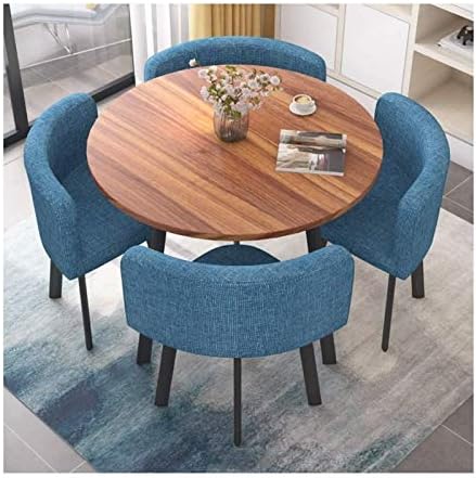 ZHANGPP Office Reception Room Conversation Table Chair Set Reception Round Table Office Negotiation Table and Chair Combination Lounge Entertainment Games Hall Balcony Living Room Dining Table
