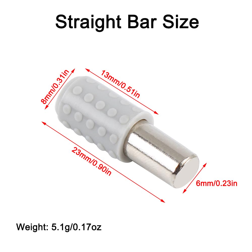20 Pcs Shelf Support Pegs, 6mm*22mm Shelf Pins with Non-Slip Rubber Sleeves - Image 2
