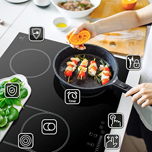 Autarkes Herdset: 60cm Einbaubackofen EB8005ED + 90cm Kochfeld KF9005RL / Pizzafunktion/Grill/Umluft/Heißluft/Automatik… – Bild 8