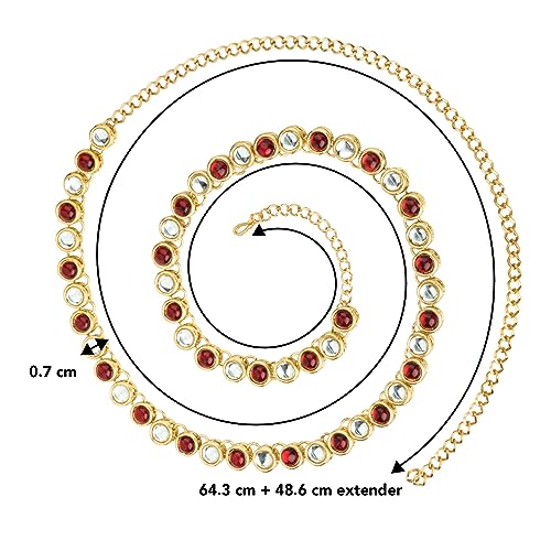 Image of Peora Traditional Ethnic Necklace & Jewellery Set Gift for Women