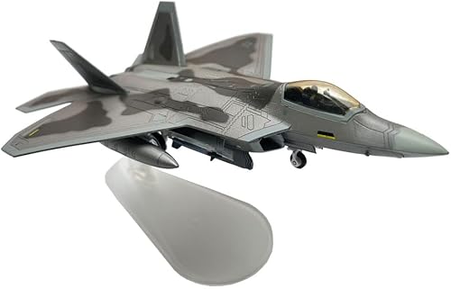 Miniatura 4 de Adorno de regalo de avión de metal fundido a presión a escala 1/100 de EE. UU. F22 Raptor Jet Fighter