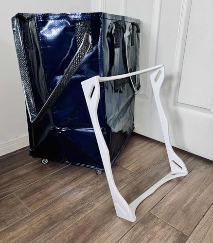 Soft Bag Support Frame, 3D Printed ABS, Tool-Free Assembly, Multiple Sizes (White, Large)