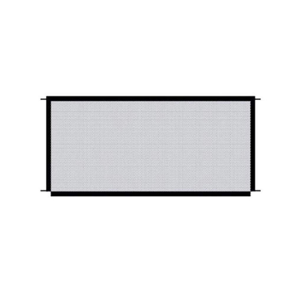 Barrière de sécurité pour chien 110x72cm, barrière d'escalier pliable et rétractable noire