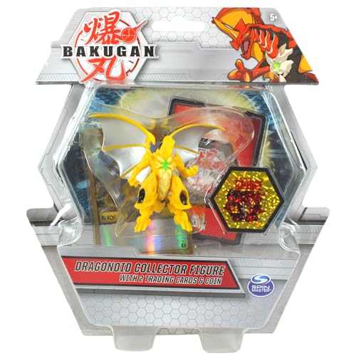 BAKUGAN Sammelfiguren mit 2 Sammelkarten & Sammlermünze - Dragonoid Yellow