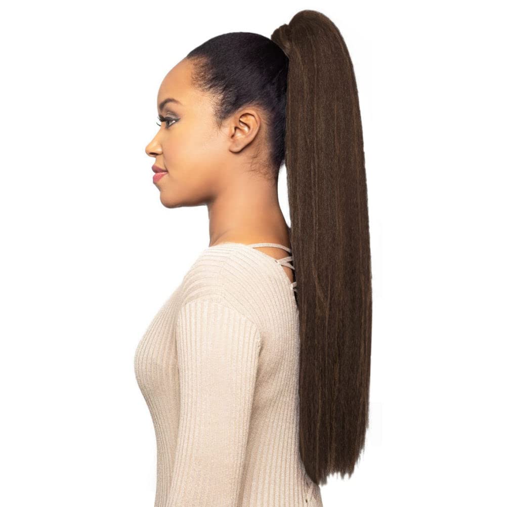 Foxy Silver (Easy Wrap Pony 3) - Heat Resistant Fiber Ponytail in 51