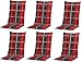 Produktbild 6 x 8 cm Luxus Hochlehner B 253", grau anthrazit rot kariert