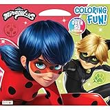 Miraculous Ladybug 35 Page Coloring Activity Book, Oversized with Handle Bendon 53463