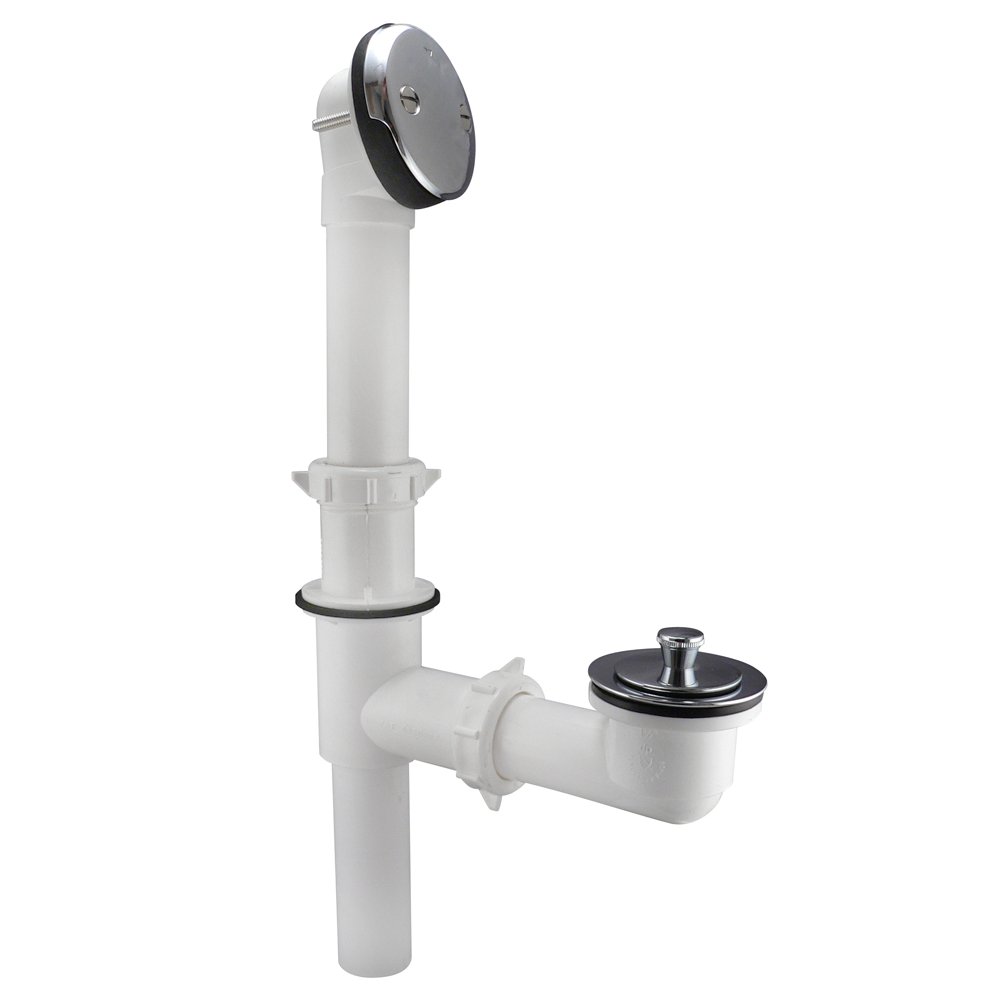 Keeney 86W Roller Ball Style Triad Bath Drain, Chrome - Drain