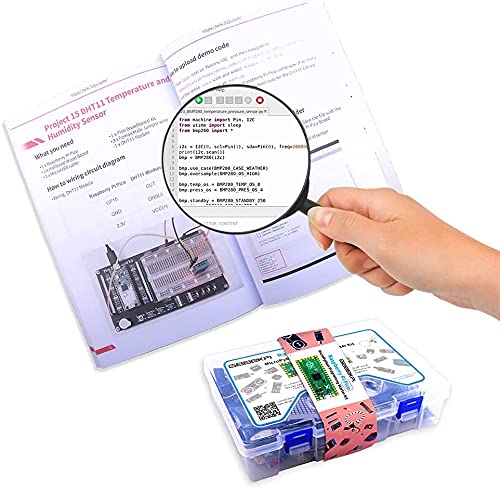 Image of Raspberry Pi Pico MicroPython Programing Sensor Kit with Raspberry Pi Pico, Breadboard, I2C 1602 LCD Display Module, MAX7219 8x32 Dot Matrix for Raspberry Pi Beginners & Software Engineer