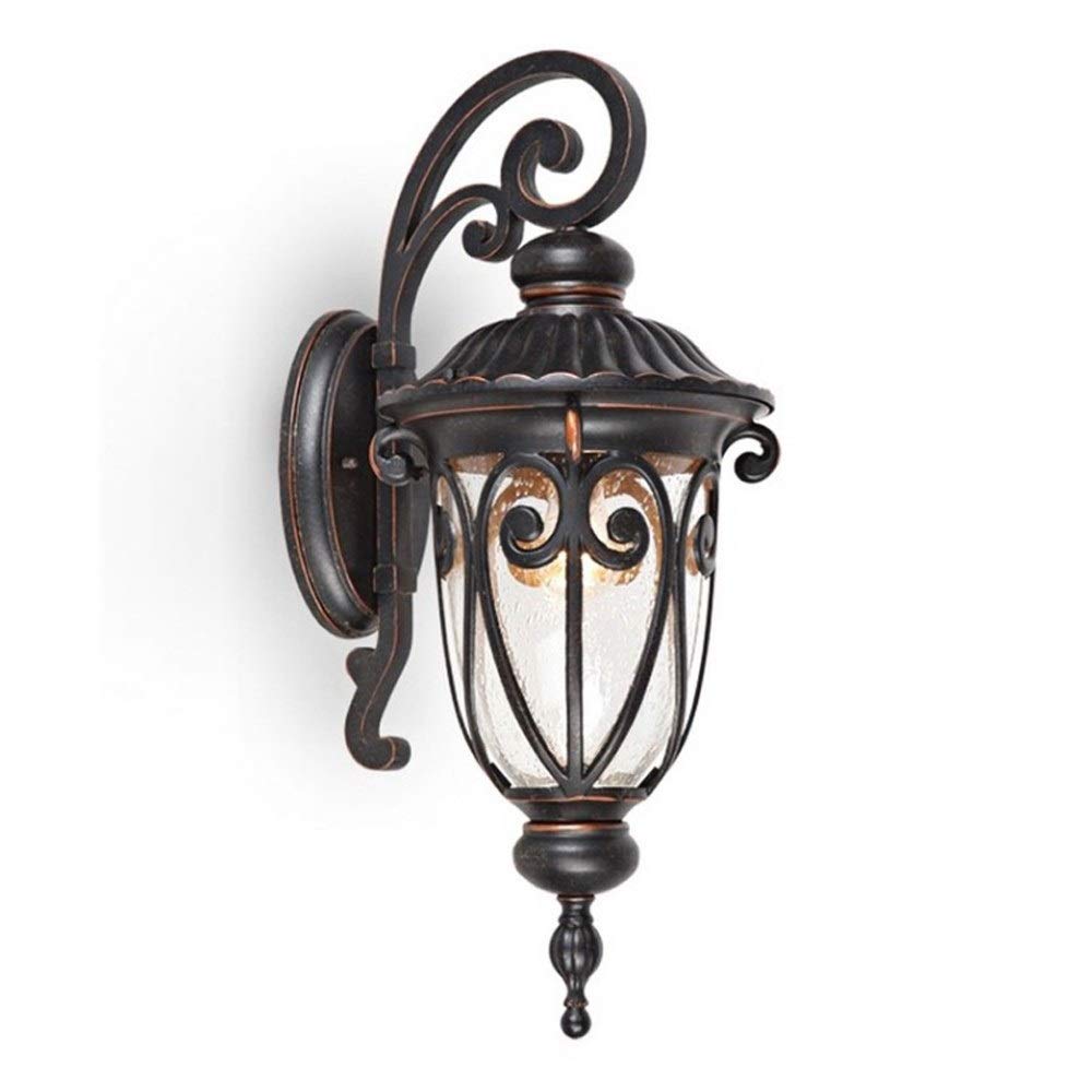 Lampe extérieure étanche lanterne rétro anti-rouille pour entrée de villa