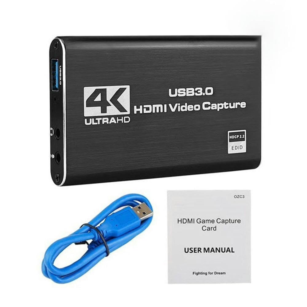 Live Streaming USB3.0 4K 60HZ Plug and Play Conference Recording Device Video Card Portable Computer Game Teaching Audio-image-11