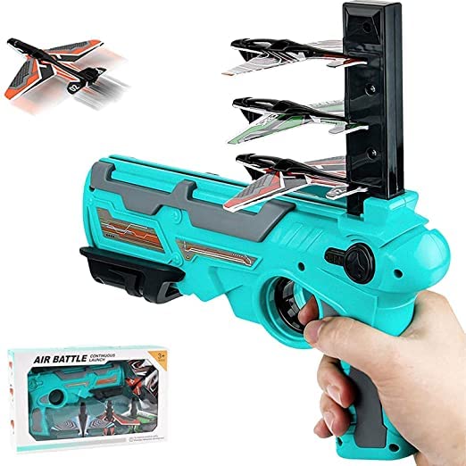 Yama Airplane Launcher Toy,Catapult Plane Gun,Kids Outside Toys,Flying Toy Auto-Launcher With 5 Pcs Foam Glider Planes,Bubble Catapult Airplanes Kit For Kids Outdoor Game Toys (Pack Of 1)Multi (B09P8VHCBH) Amazon Price History, Amazon Price Tracker