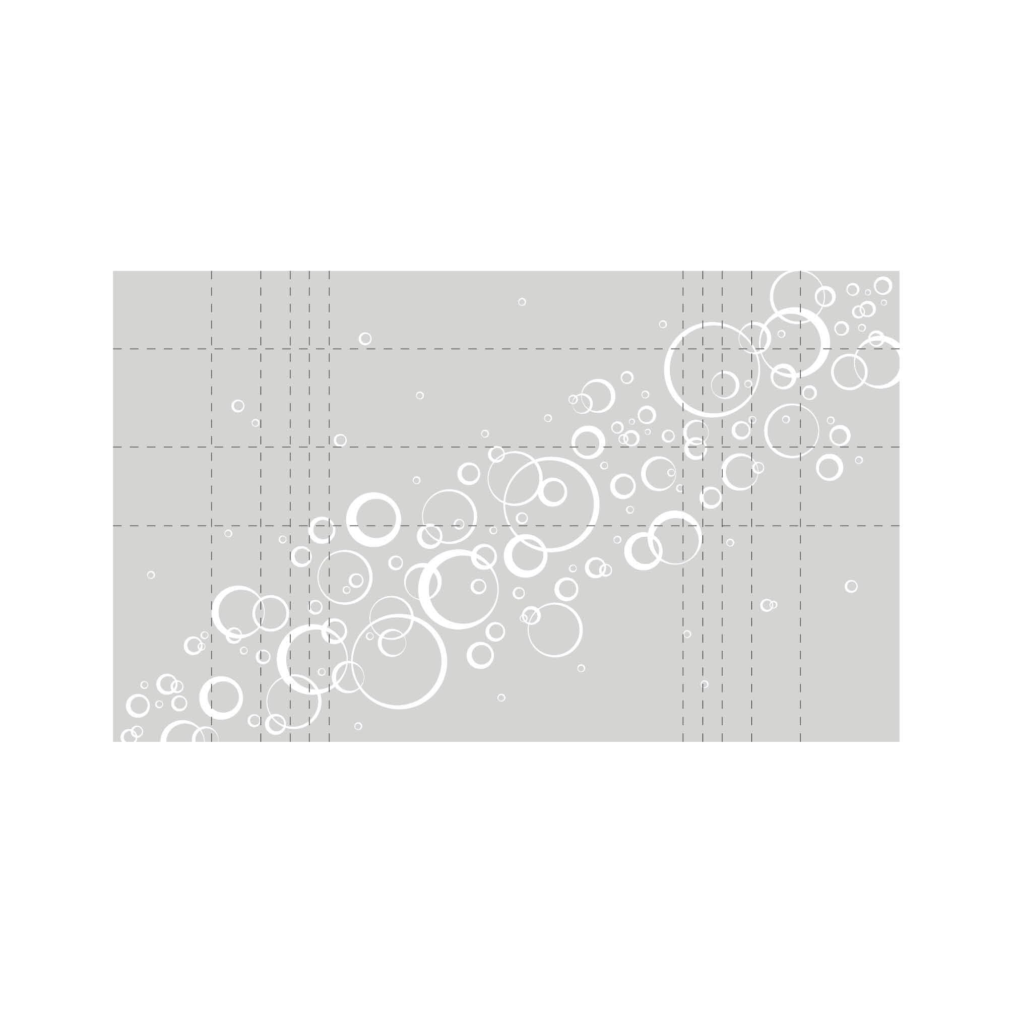 Sichtschutzfolie Blasen Blubberblasen Fensterfolie Fensterdeko Milchglasfolie, 180 cm hoch, 65 cm breit