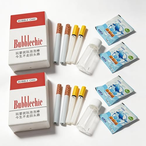 Zeetain Realistic Mini Cigarette Bubble Blower, 2 Pack - Novelty Stress Relief Toy for Adults, Relaxing Gag Gift for Men & Women, Fun Party Favor for Holiday Celebrations & Pranks by Zeetain - Used condition - Image 3