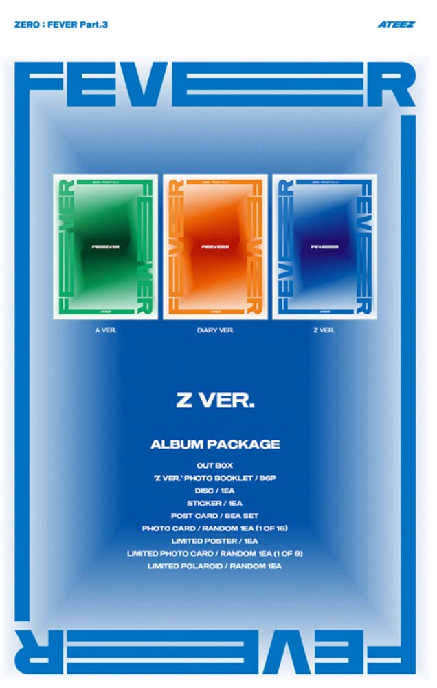 ATEEZ - Zero : Fever Part.3 (7th Mini Album) [A Ver. / Z Ver