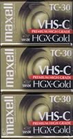 Algopix Similar Product 9 - Maxell 203090 VHSC TC30 HGX Gold