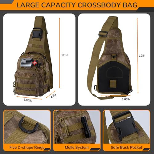 image for KNVBIN Survival Kit, 250pcs Survival Tools Tactical Gear and Trauma Ba