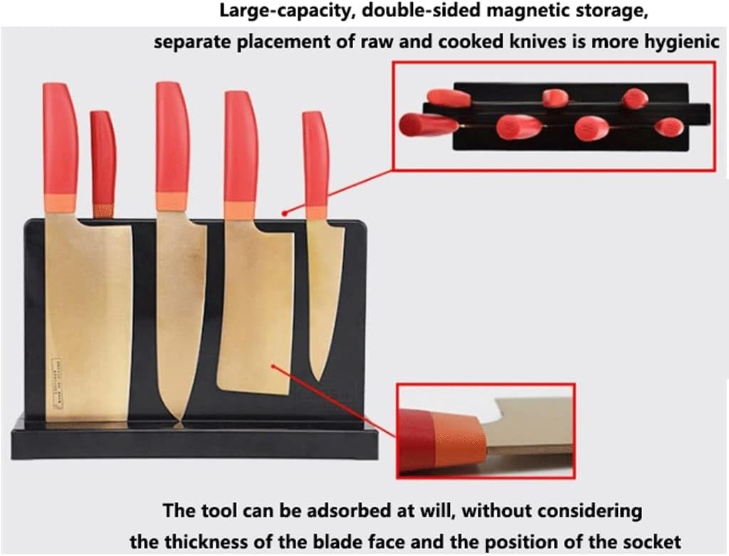Knife Rack - Magnetic Countertop Knife Block for Vertical Storage, Creative Kitchen Knife Holder, Multipurpose Kitchen Supplies, Durable and Space-Saving Design