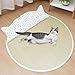 Indoor Cat Cooling Mat (21.65inch Diameter) Anti Scratching Kitten Rest Cooling Pad for Small Pet Kennel All Sized of Cats