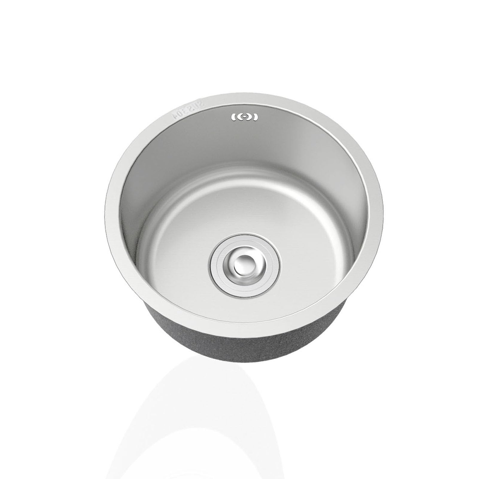 CSXSXAUO Stainless Steel Kitchen Sink with Drainer and Overflow, Undermount Topmount Installation for Campervan Bar Use