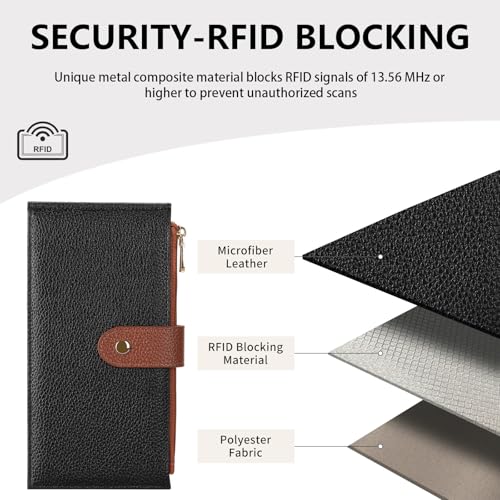GOIACII Ultra Slim Wallet for Women Bifold Credit Card Holder RFID Blocking by GOIACII - Used condition - Image 3