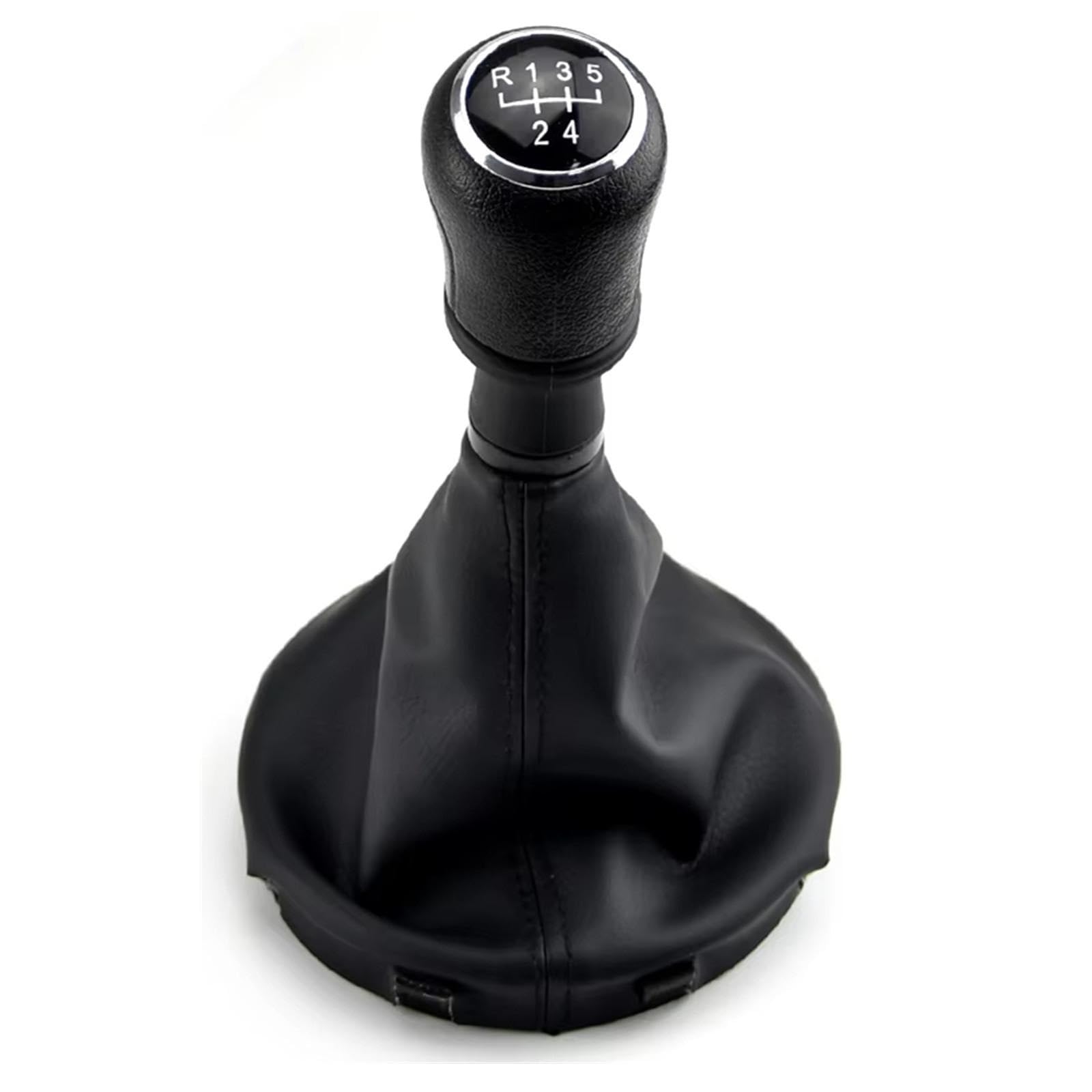 WSBOJXTH Gear Stick Compatible with VW for Transporter T5 T5.1 T6 Gp 2003-2011 5 6 Speed Gear Stick Shift Knob Gaiter Boot Cover Car(5 Speed-Black)