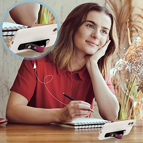 Image of Weewooday 6 Pieces Phone Grip Holder Cell Phone Grip Strap Telescopic Finger Strap Stand Universal Finger Kickstand for Most Smartphones(Dreamy Colors,Tie Dye)