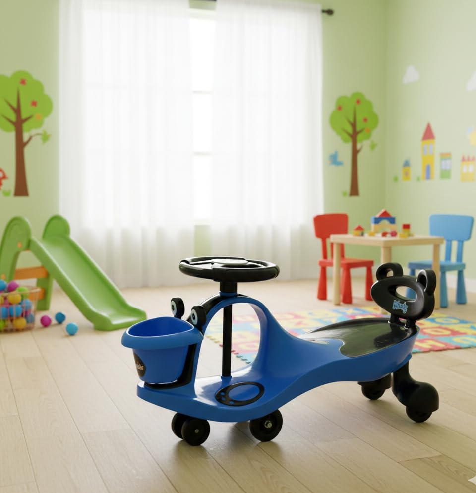 カーオーディオ wendy Wendy Kids Wiggle Ride On Swing Car with Steering Wheel, Foot
