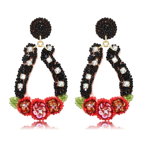 Beaded Earrings Derby Riding Suit Dangle Earrings Kentucky Derby Race Day Earrings Horse Racing Fan Jewelry Horse Racing Accessories