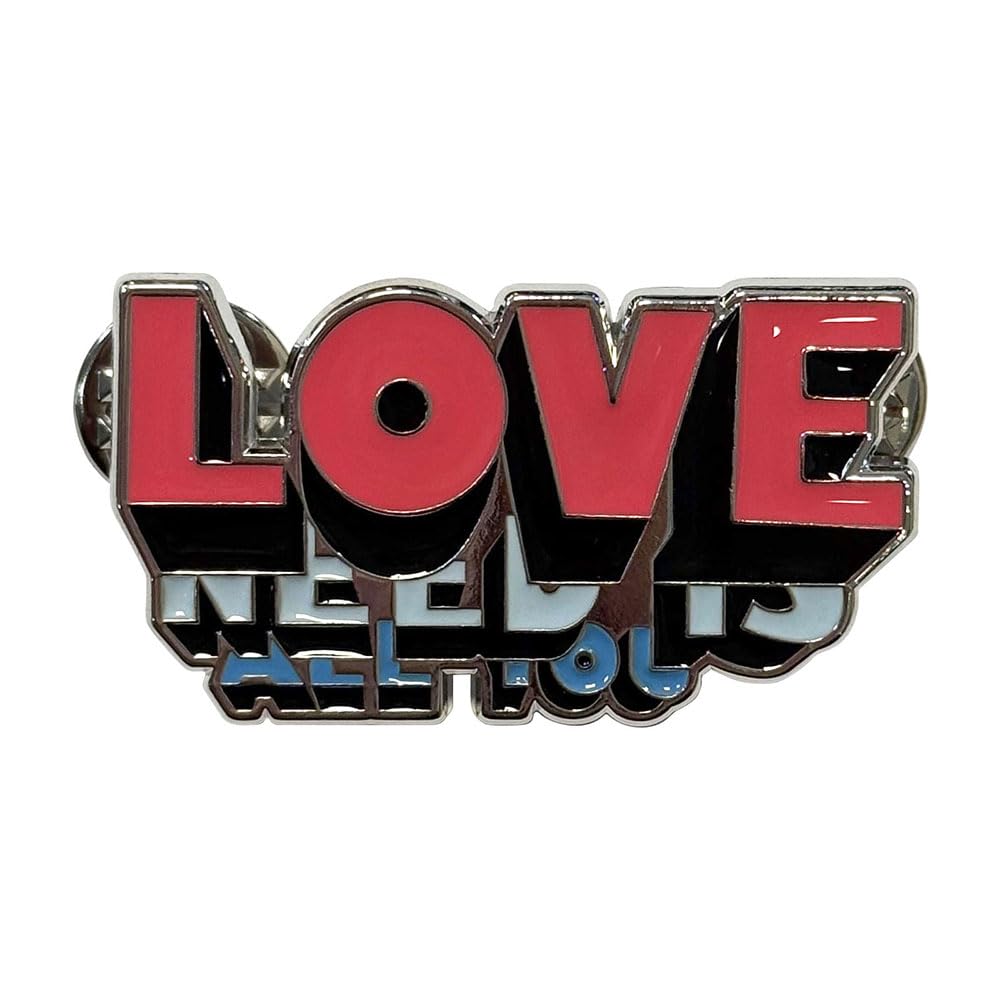 The Beatles Men's Multi-Coloured All You Need Is Love Official Metal Pin Badge One Size