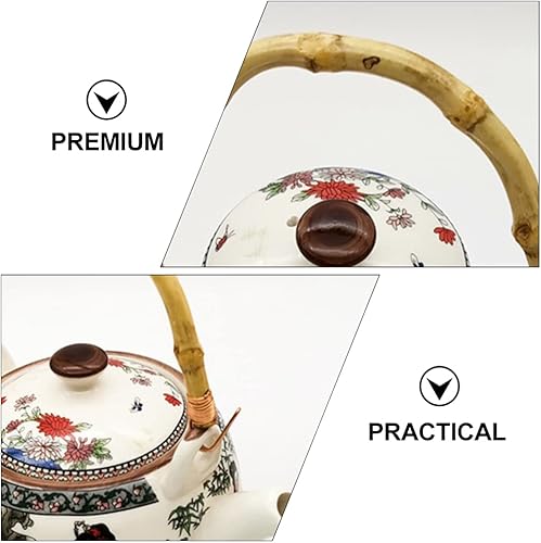 Miniatura 6 de Angoily Reemplazo de mango de tetera japonesa de ratán para ollas de té de cerámica - Accesorios 3 piezas