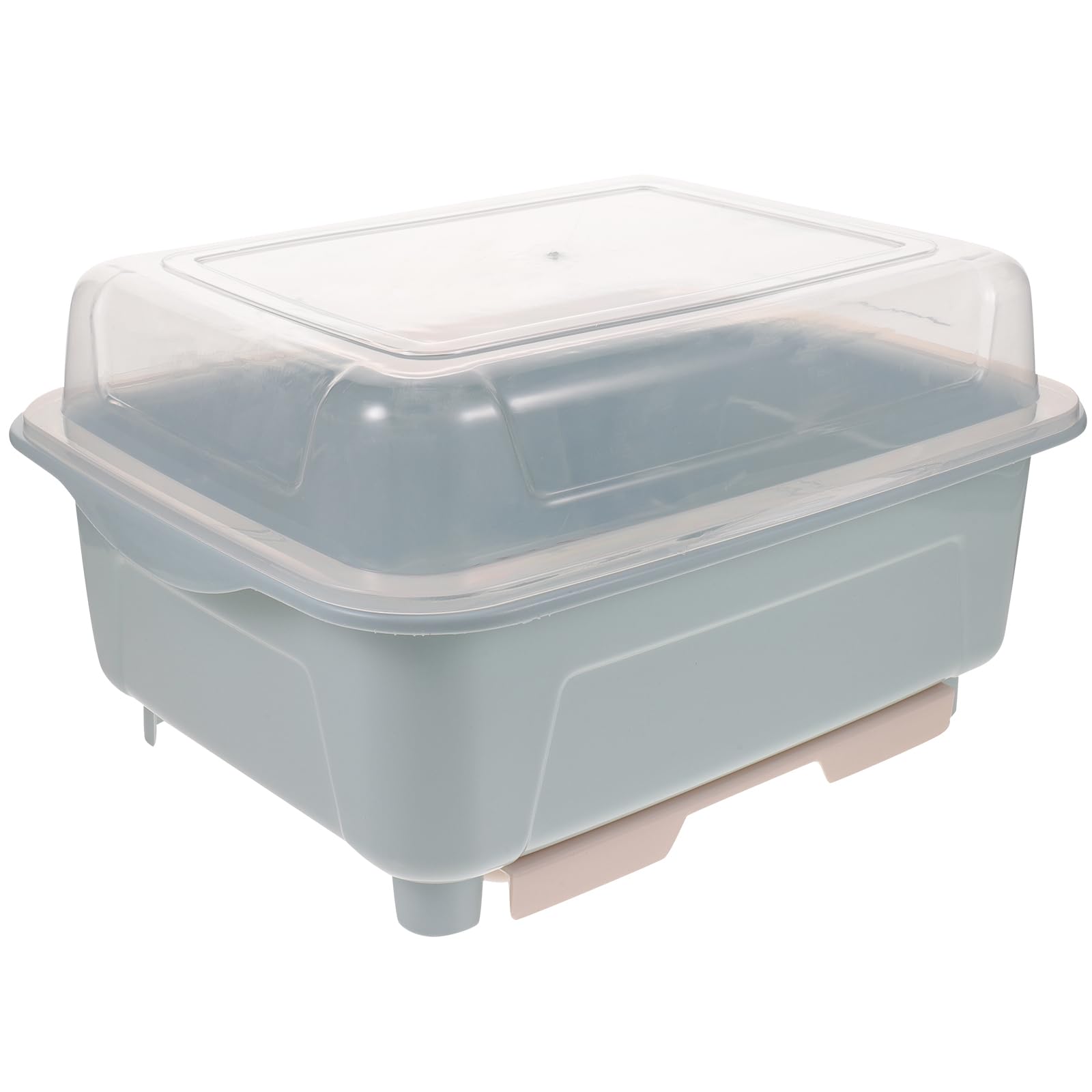 BESTonZON Boîte de rangement pour couverts pour biberon avec couvercle, organiseur d'assiettes de cuisine, porte-bouteilles, égouttoir à vaisselle, égouttoir à vaisselle avec couvercle, bol,