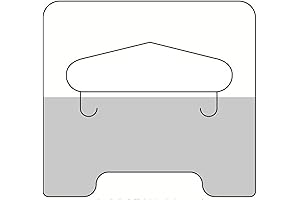 100 Clear Self Adhesive Medium Duty Slot Hang Tab Tags