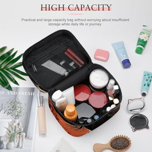 Foldable Travel Luggage Bag for Men And Women, Dry And Wet Separation Portable Travel Luggage Bag, Romantic Mustang Printed Waterproof Sports Luggage Bag, Fitness Bag4
