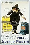 SANS CADRE PostersAndCo ™ Arthur Martin PoêLES Rmin-Poster/Reproduction HQ 40x60cm d\'une Affiche Vintage/Ancienne