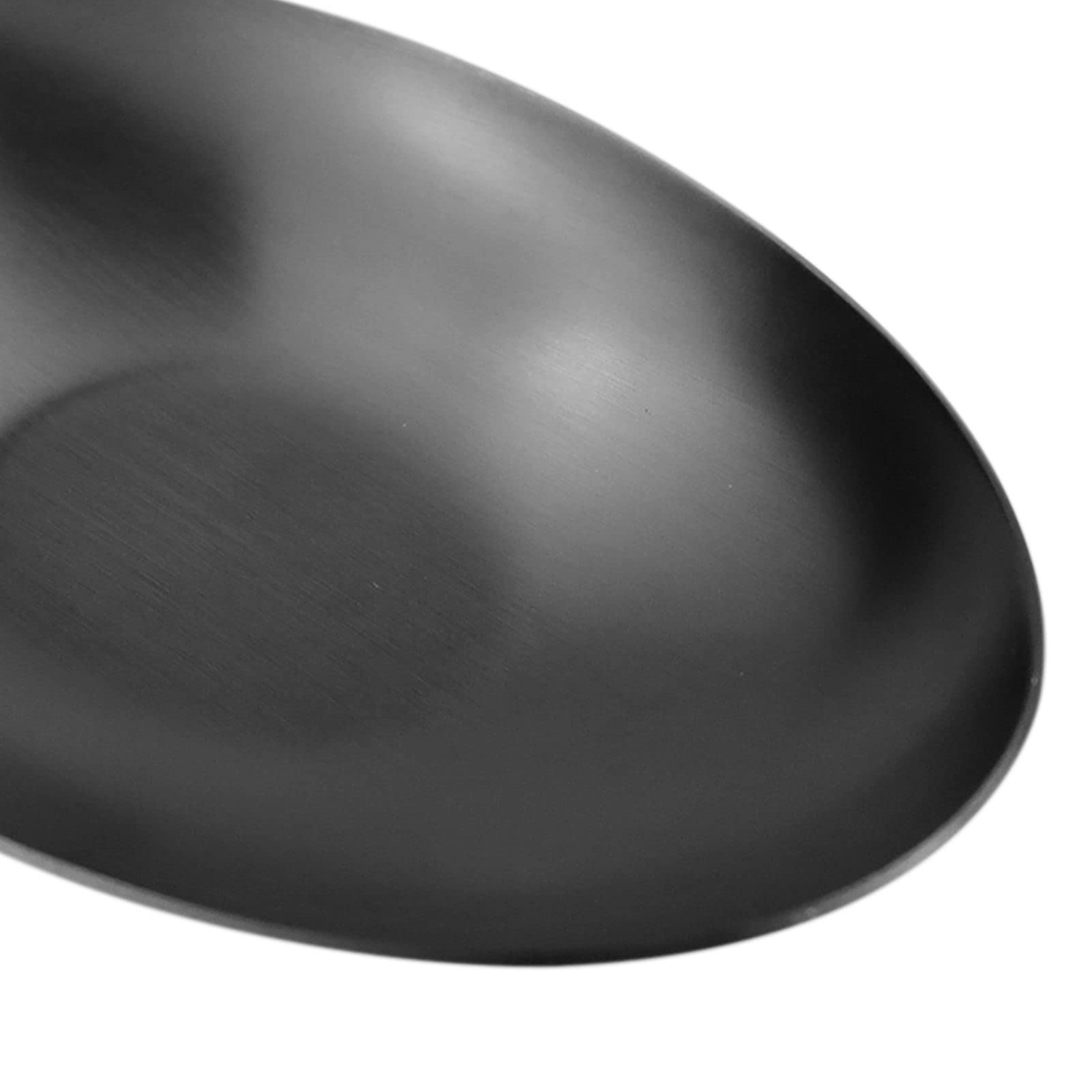 LAMXD Cuchara de color negro mate, soporte de cuchara de acero inoxidable para estufa, soporte de cocina para cucharones, pinzas, espátula, soporte de cuchara para cocina (1 PC-9,5 pulgadas)