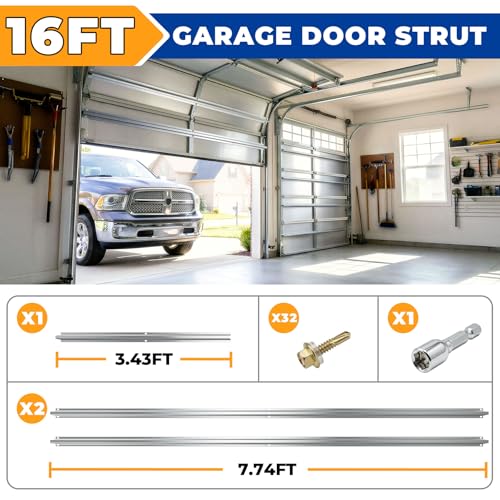 AELIVET Garage Door Reinforcement Bracket 16 Foot