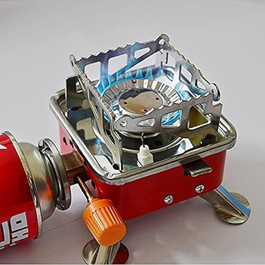 ARUP Gas Stove Mini Portable Square-Shaped Gas Butane Burner Camping Stove travelling Stainless Steel Cooking Stove Folding Furnace Stove with Storage Bag (B0D41TK995) Amazon Price History, Amazon Price Tracker