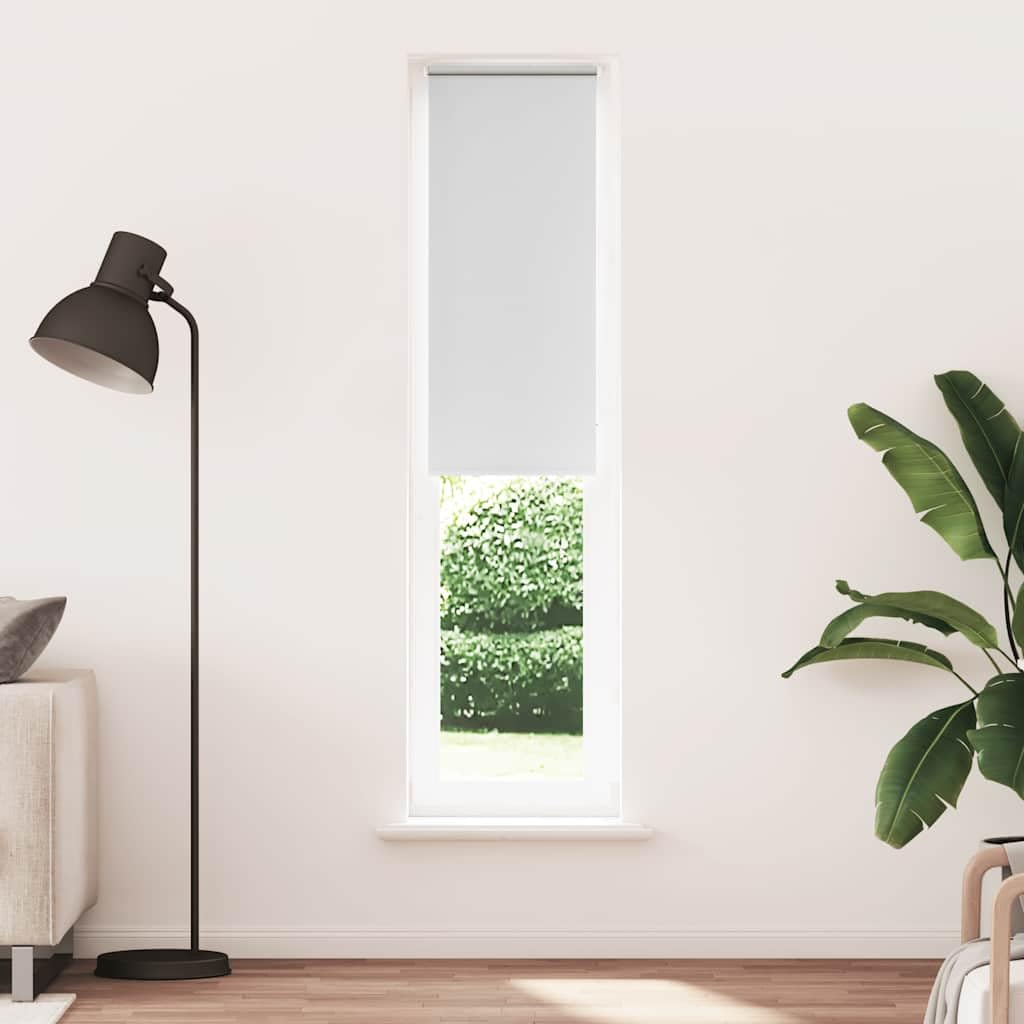 Tenda a rullo oscurante 55x230 cm bianco 100% poliestere con montaggio senza foratura e connettore a catena per privacy e isolamento termico in ufficio camera cucina bagno