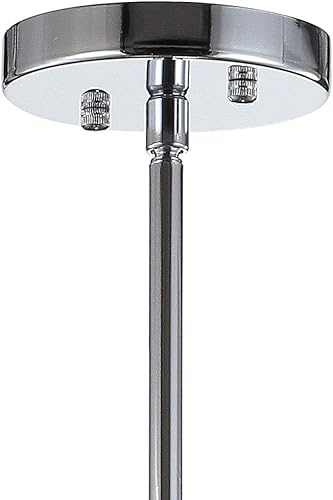 Miniatura 8 de JONATHAN Y JYL6402A Bettina - Colgante de cristal y metal de 13,37 pulgadas, tradicional para cocina, sala de estar, cromado