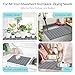 Cuckan 2 Pack Foldable Stone Bath Mats for Bathroom Super Absorbent Diatomaceous Earth Bath Mat Quick Dry Bath Rug Drying Mats with Non Slip Shower Rug Tub Shower Mat