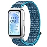 FTRONGRT Cinturino Compatibile con Huawei Band 11/ Band 11 Pro, Facile da Installare e Smontare, Pasta Intrecciata Orologio Braccialetto - Mare Blu