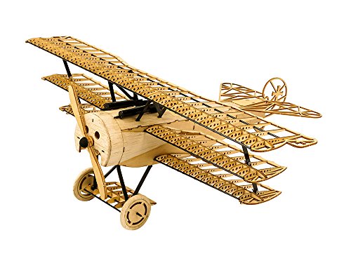 Fokker DRI maquette d'avion en bois de balsa découpé au laser pour puzzle 3D